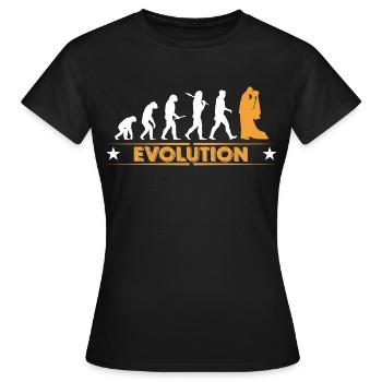 Hochzeit - Evolution - Frauen T-Shirt - Schwarz - Vorne - AI Model Female 172 dark (172cm)