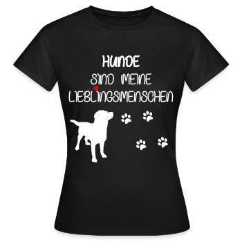 Chiens doux en disant - T-shirt Femme - noir - Devant - AI Model Female 172 dark (172cm)