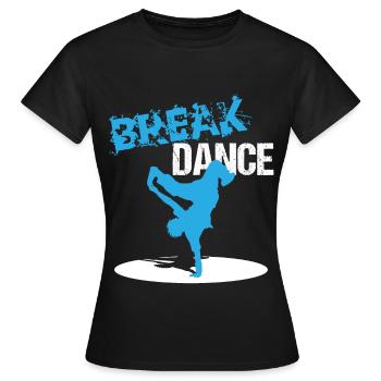 Breakdance B-boying Breaker Bboy Sohn Geschenk - Frauen T-Shirt - Schwarz - Vorne - AI Model Female 172 dark (172cm)