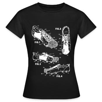 Football Football Boot Gift - T-shirt Femme - noir - Devant - AI Model Female 172 dark (172cm)