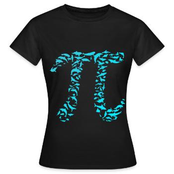 pi - T-shirt Femme - noir - Devant - AI Model Female 172 dark (172cm)