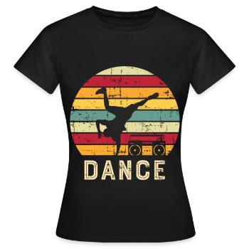 Breakdance Bboy Musik Tanzen - Frauen T-Shirt - Schwarz - Vorne - AI Model Female 172 dark (172cm)