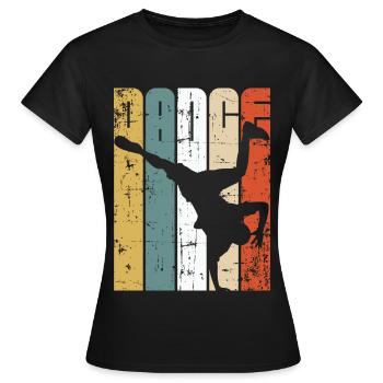Breaker - Frauen T-Shirt - Schwarz - Vorne - AI Model Female 172 dark (172cm)
