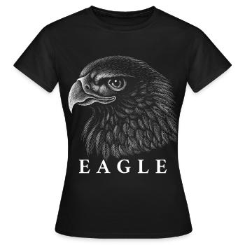 eagle - Women's T-Shirt - black - Front - AI Model Female 172 dark (172cm)