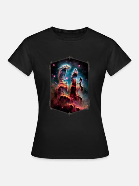 Säulen der Schöpfung - Frauen T-Shirt - Schwarz