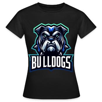 Bulldogs Mascot Back To School Team Spirit - Women's T-Shirt - black - Front - AI Model Female 172 dark (172cm)