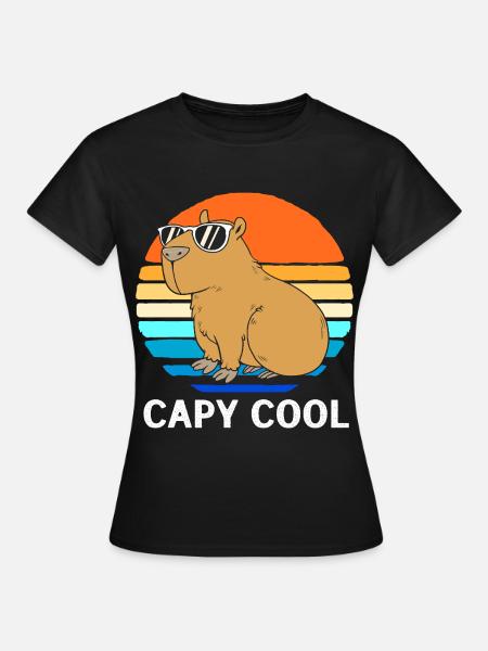 Capibara Capybara - Frauen T-Shirt - Schwarz