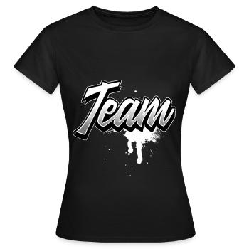 Équipe - T-shirt Femme - noir - Devant - AI Model Female 172 dark (172cm)