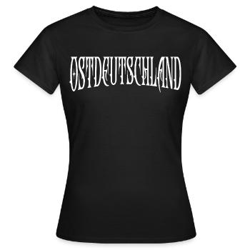 Allemagne de l’Est Ossis Allemagne de l’Est - T-shirt Femme - noir - Devant - AI Model Female 172 dark (172cm)
