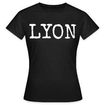 Lyon - Frauen T-Shirt - Schwarz - Vorne - AI Model Female 172 dark (172cm)
