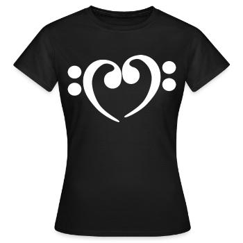 Basses musiciens basse- bassist de la musique cadeau - T-shirt Femme - noir - Devant - AI Model Female 172 dark (172cm)