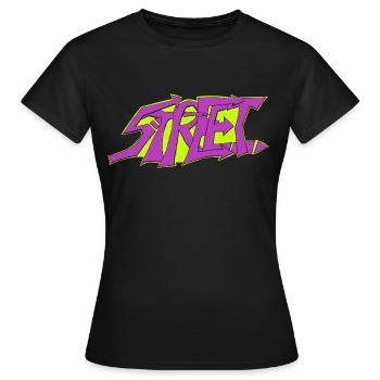 Street Graffiti - Frauen T-Shirt - Schwarz - Vorne - AI Model Female 172 dark (172cm)
