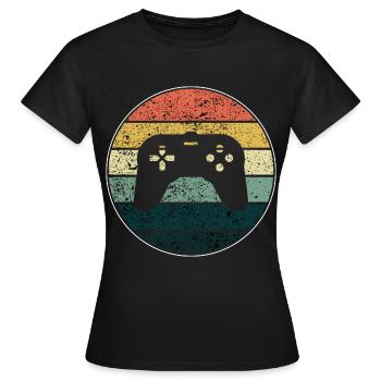 Console - T-shirt Femme - noir - Devant - AI Model Female 172 dark (172cm)