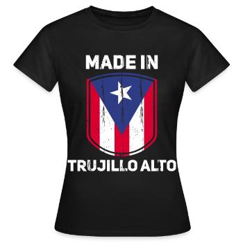 Porto Rico - T-shirt Femme - noir - Devant - AI Model Female 172 dark (172cm)