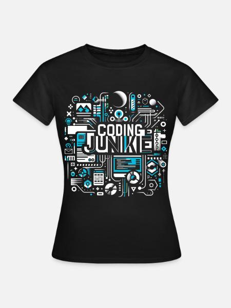 Coding Junkie 16 - Frauen T-Shirt - Schwarz