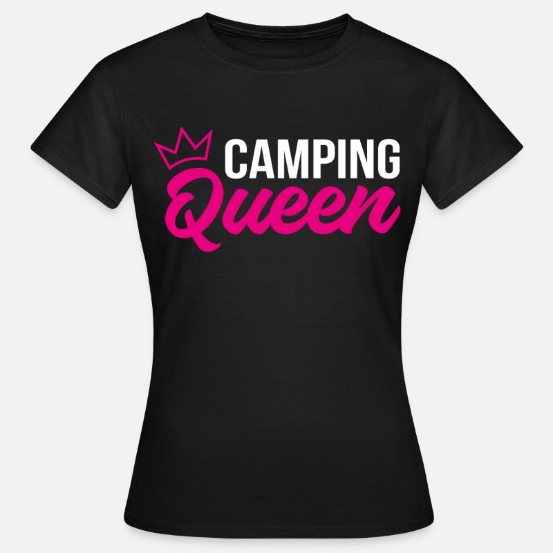 Camping Queen - Women's T-Shirt - black