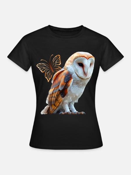 Kerkuil - Vrouwen T-shirt - zwart