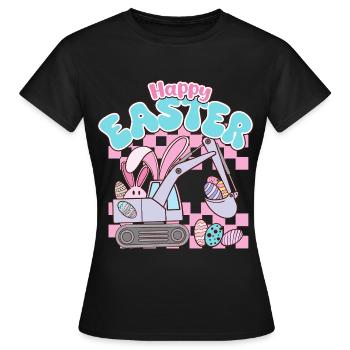 Joyeuses Pâques - T-shirt Femme - noir - Devant - AI Model Female 172 dark (172cm)