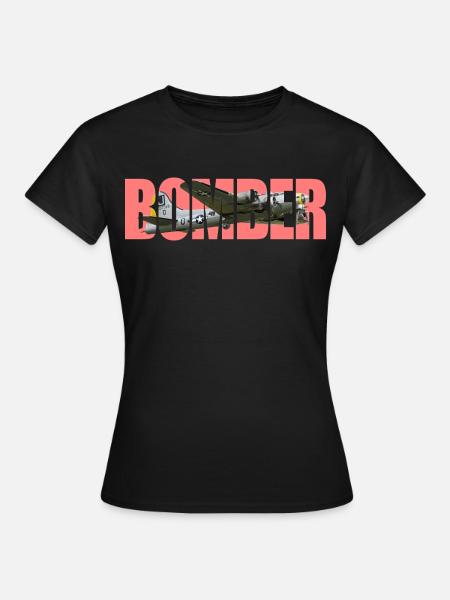 Bomber B-17 Flying Fortress - Frauen T-Shirt - Schwarz