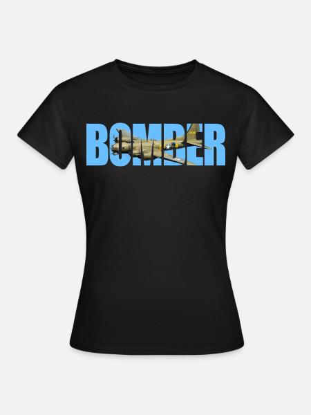 Bomber B-17 Flying Fortress - Frauen T-Shirt - Schwarz