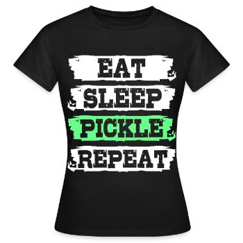 Cornichon Concombre Concombre - T-shirt Femme - noir - Devant - AI Model Female 172 dark (172cm)
