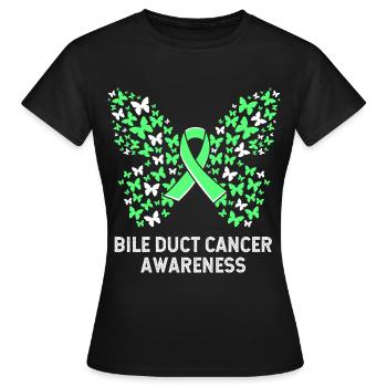 Cancer des canaux biliaires - T-shirt Femme - noir - Devant - AI Model Female 172 dark (172cm)