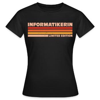 Informaticien Informaticien Programmeur - T-shirt Femme - noir - Devant - AI Model Female 172 dark (172cm)