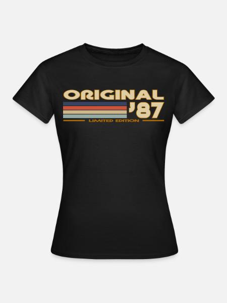 1987 - Frauen T-Shirt - Schwarz