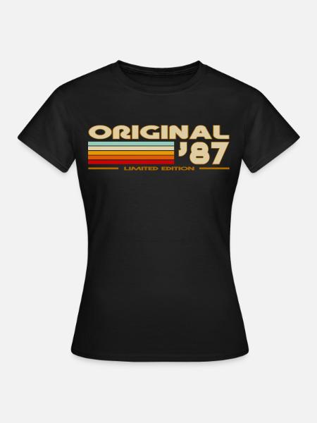 1987 - Frauen T-Shirt - Schwarz