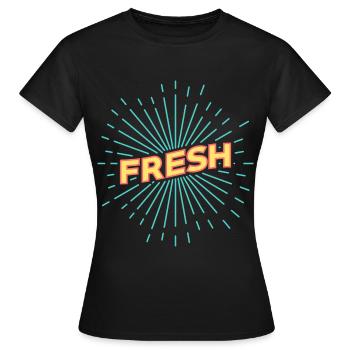 Fresh - Women's T-Shirt - black - Front - AI Model Female 172 dark (172cm)