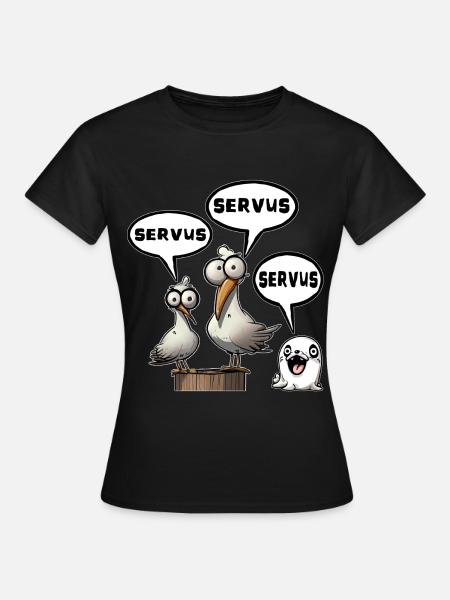 Servus - Frauen T-Shirt - Schwarz