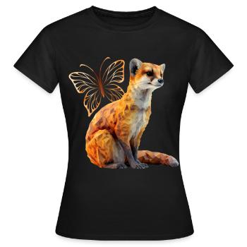 Mangouste - T-shirt Femme - noir - Devant - AI Model Female 172 dark (172cm)