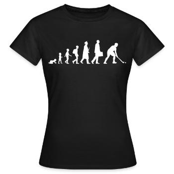 Feldhockey Evolution - Frauen T-Shirt - Schwarz - Vorne - AI Model Female 172 dark (172cm)