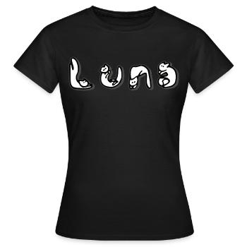 Luna - T-shirt Femme - noir - Devant - AI Model Female 172 dark (172cm)