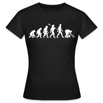 Evolution Cueilleurs de champignons, Cueillette de champignons - T-shirt Femme - noir - Devant - AI Model Female 172 dark (172cm)