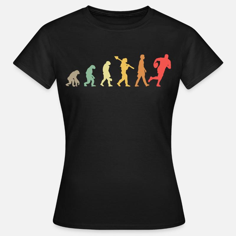 Evolution Rugby Player Rugby Development Retro - Women's T-Shirt - black