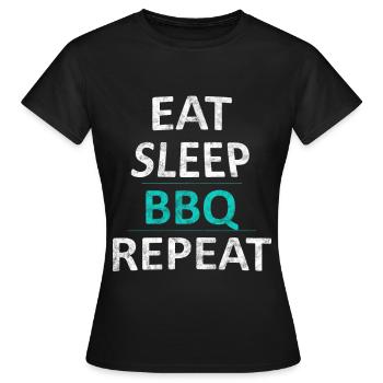 BBQ - Women's T-Shirt - black - Front - AI Model Female 172 dark (172cm)