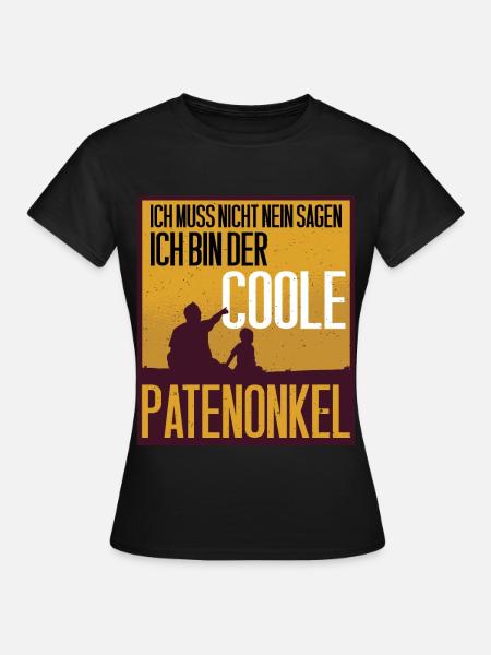Patenonkel Geschenk - Frauen T-Shirt - Schwarz
