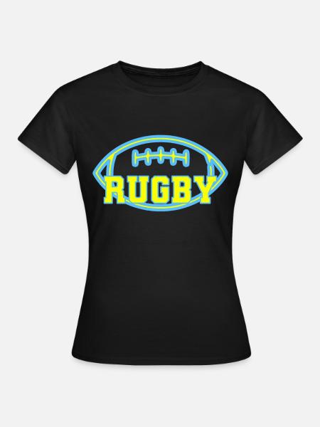 Rugby - Frauen T-Shirt - Schwarz