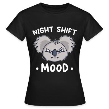 Koala Koala Bear Équipe de nuit Équipe de nuit - T-shirt Femme - noir - Devant - AI Model Female 172 dark (172cm)