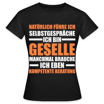 Compagnon Artisanat Certificat de compagnon Cadeau - T-shirt Femme - noir - Devant - AI Model Female 172 dark (172cm)