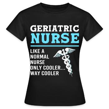 Altenheim Altenpflegerin Krankenpfleger - Frauen T-Shirt - Schwarz - Vorne - AI Model Female 172 dark (172cm)