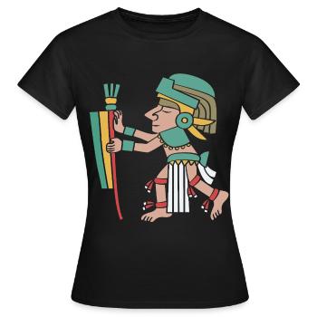 Maya kalender aztec Inka - Frauen T-Shirt - Schwarz - Vorne - AI Model Female 172 dark (172cm)