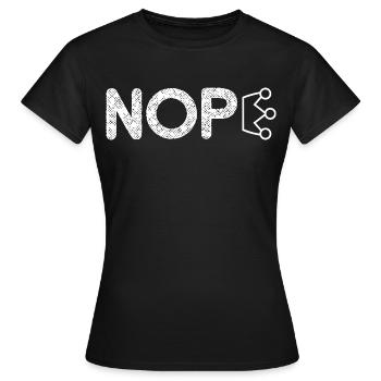 No Kings Movement No Kings with King Crown - Women's T-Shirt - black - Front - AI Model Female 172 dark (172cm)
