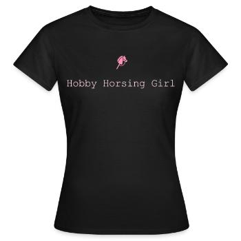 Hobby Horsing Girl Hobby Horse - Women's T-Shirt - black - Front - AI Model Female 172 dark (172cm)