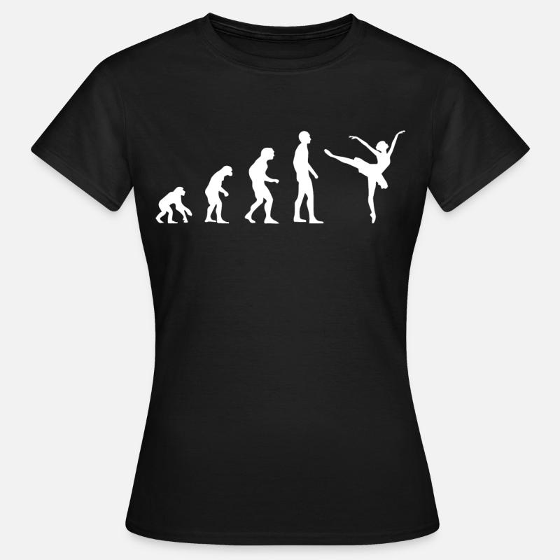Danseurs ballerines danseur d’évolution cadeau - T-shirt Femme - noir