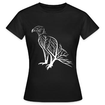 Eagle bird of prey - Women's T-Shirt - black - Front - AI Model Female 172 dark (172cm)