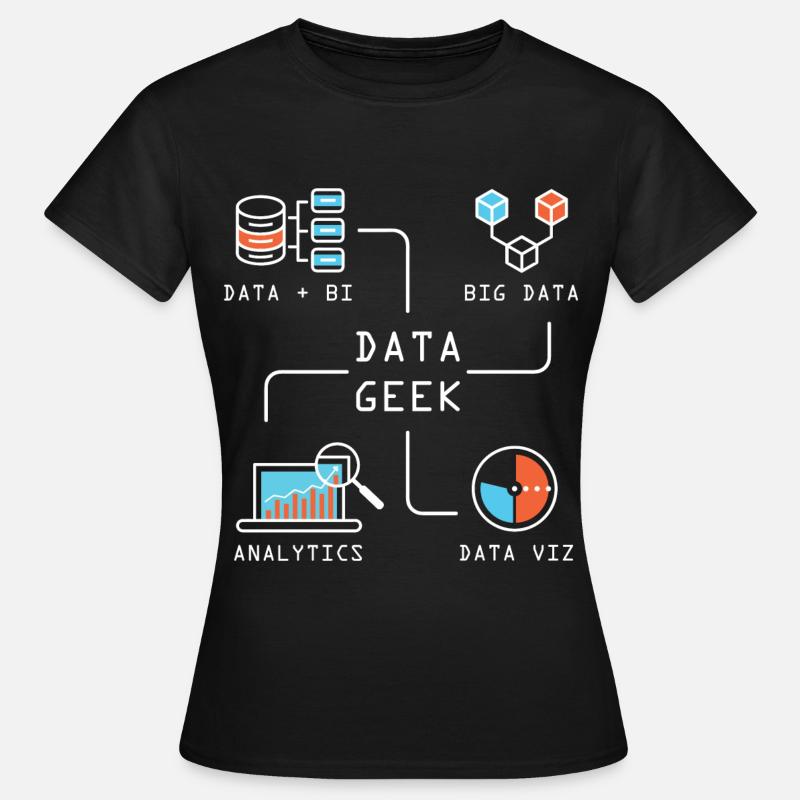 Data Geek Software Developer - Women's T-Shirt - black