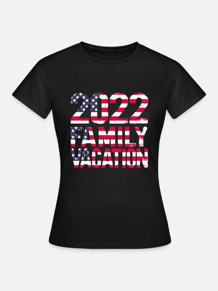 Familienurlaub - Frauen T-Shirt - Schwarz