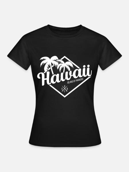 Hawaï Waikiki - T-shirt Femme - noir